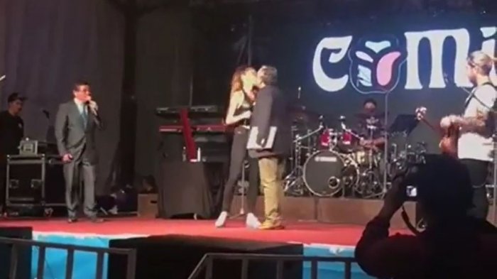 Indignación en Twitter por video que mostraría a alcalde de Puerto Varas intentando besar en la boca a Camila Gallardo