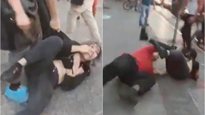 A bandejazos terminó manifestación por el día del Joven Combatiente