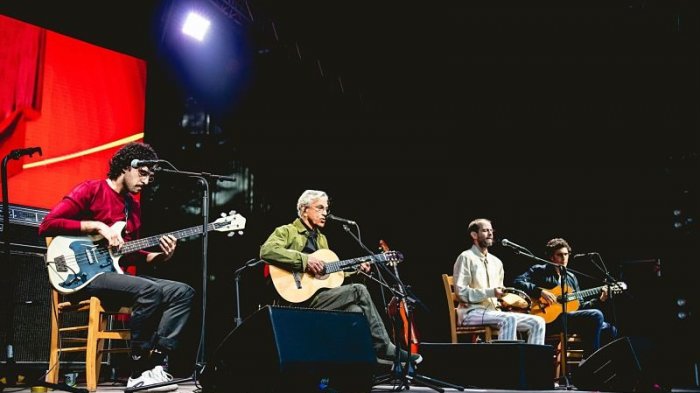 Caetano, Moreno, Zeca y Tom Veloso: Encanto de familia