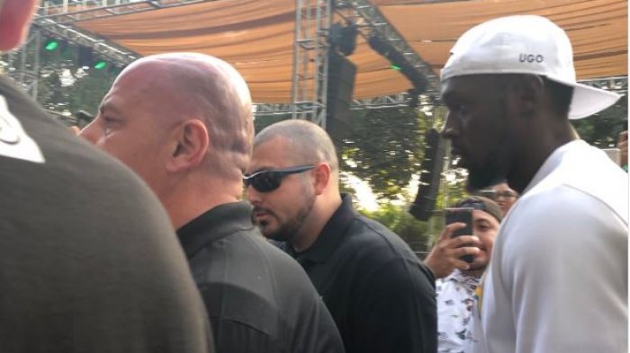 Usain Bolt en Chile: Se paseó por Lollapalooza y sobrevoló Santiago en helicóptero