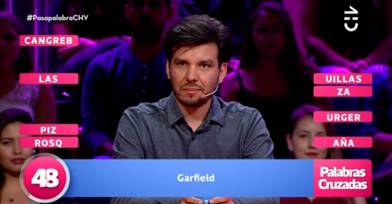 Felipe Kong sorprendió por su rapidez en este juego de Pasapalabra