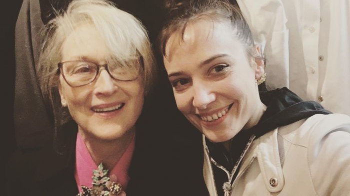 Actriz chilena se fotografió junto a Meryl Streep en Broadway