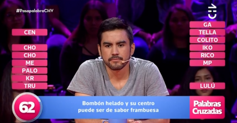 Equipo de Felipe Gamboa deslumbró en Palabras Cruzadas de Pasapalabra