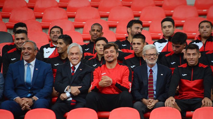 El troleo de Nico Peric al presidente Piñera durante la inauguración del Fiscal de Talca