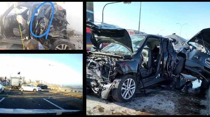 “Estuve a punto de caer al mar”: El relato de una madre que sobrevivió a increíble choque de camiones en Antofagasta