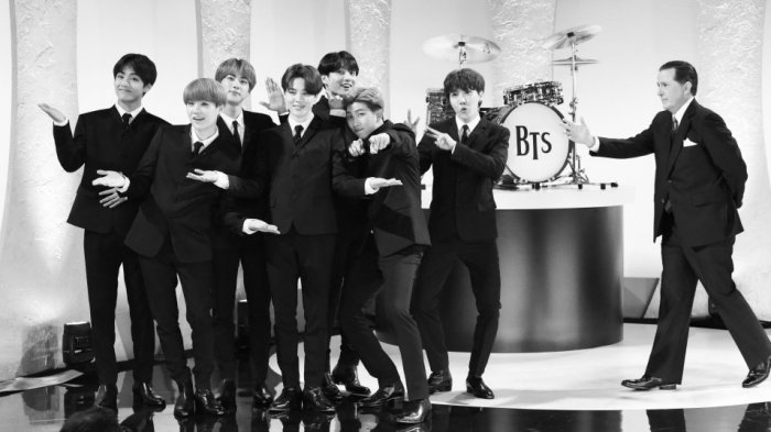 BTS recreó icónica presentación de The Beatles en “The Late Show” de Stephen Colbert
