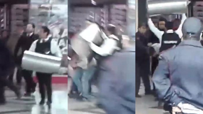 Un guardia agarró a 