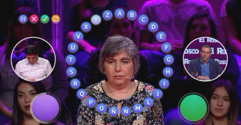 Marcela Jara impactó con potente metralleta en Pasapalabra