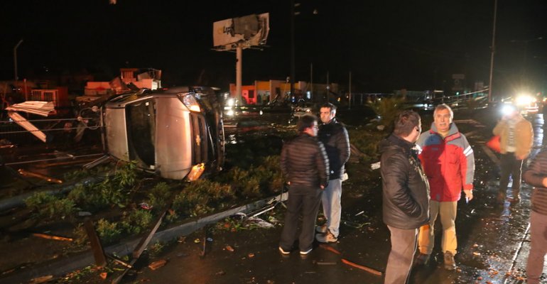 Tornado dejó 600 casas afectadas en Los Ángeles región del Biobío
