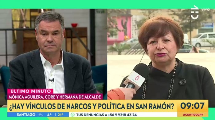 Hermana del alcalde de San Ramón acusa que reportajes de Canal 13 y TVN sobre narcos son 