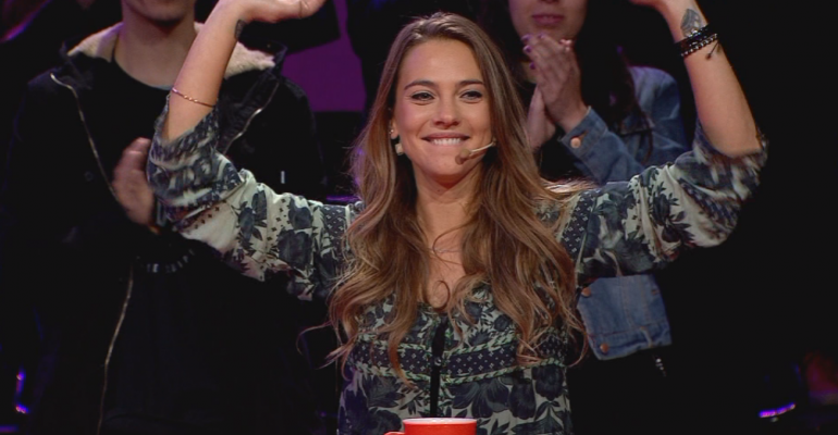 Connie Mengotti demostró gran desempeño en este juego de Pasapalabra