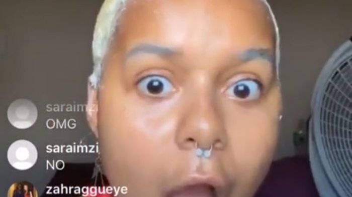 El tremendo fail de una influencer que transmitía en vivo un tutorial: Quedó completamente calva
