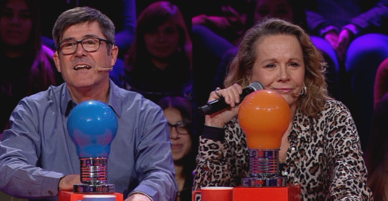 Marcelo Comparini y Eli de Caso protagonizaron un gracioso momento en Pasapalabra