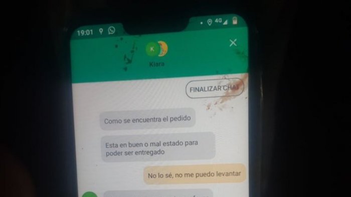 Repartidor de 63 años fue atropellado y la app de delivery sólo le preguntó por el estado de la pizza