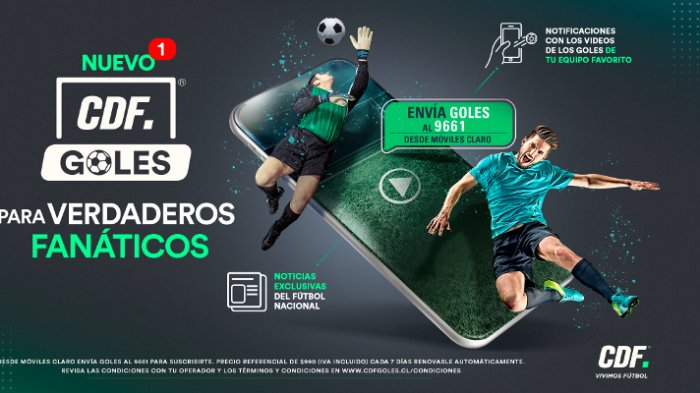 Nace CDF Goles, el nuevo servicio que los fanáticos del fútbol no pueden dejar de tener