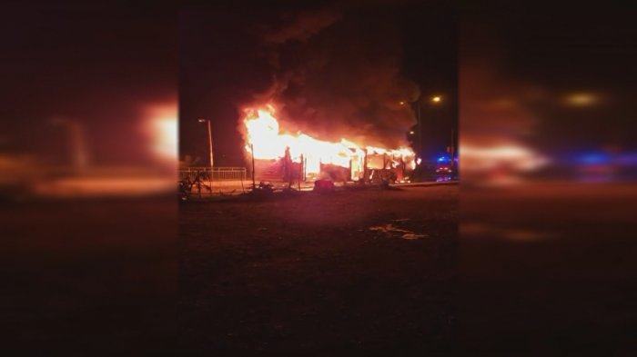 Bus de Red fue abordado e incendiado por encapuchados en Pedro Aguirre Cerda