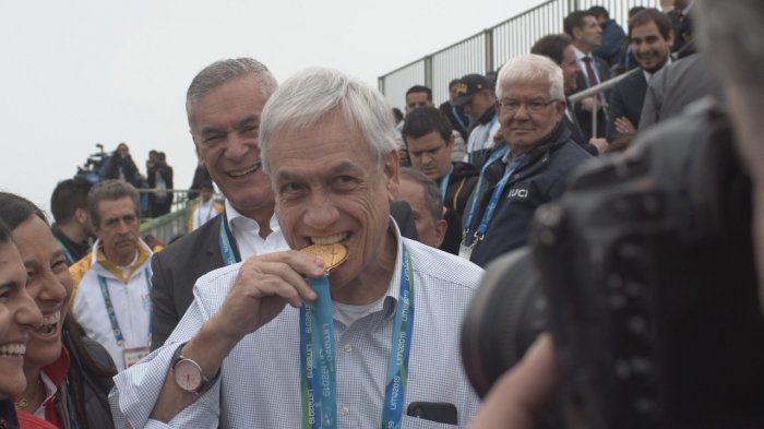Emuló la clásica celebración: Así ha sido la participación de Piñera en los Panamericanos