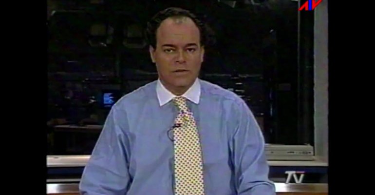 Eduardo Cruz Johnson recordó sus inicios leyendo noticias en 60 Minutos
