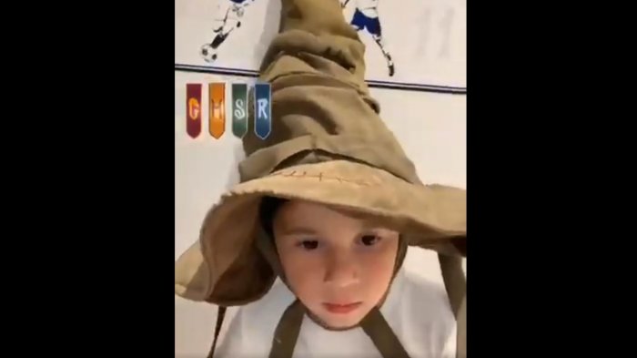 Hijo de Messi se probó el sombrero seleccionador de “Harry Potter” y no le gustó la casa a la que lo mandó