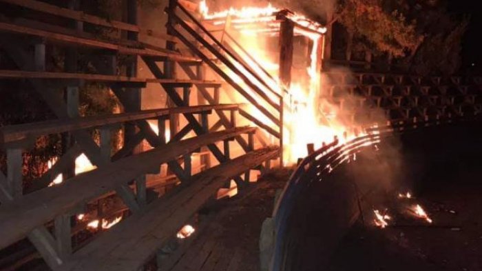 Incendio afectó medialuna en Paredones y Confederación del Rodeo Chileno rechazó este 