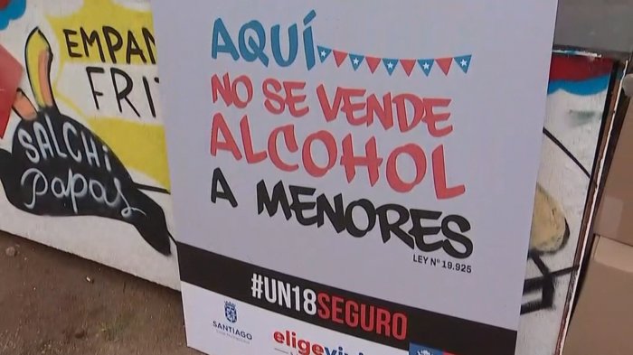 Municipalidad de Santiago y Senda lanzan campaña para no vender alcohol a menores de edad en Fiestas Patrias