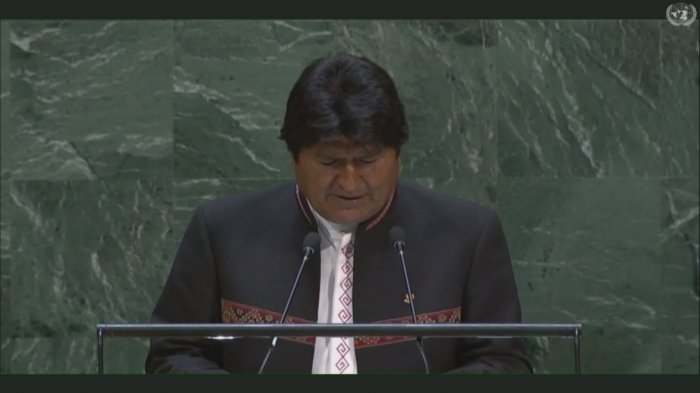 Evo Morales ante la ONU: 