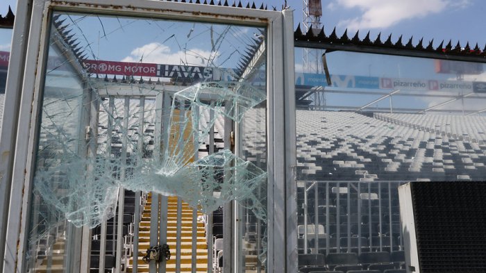Así quedó el Estadio Monumental tras arengazo en la previa del Superclásico