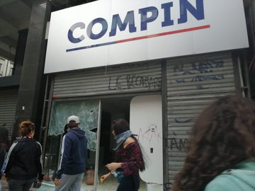 Compin habilitará una oficina móvil para atender luego que saquearan oficina recién inaugurada