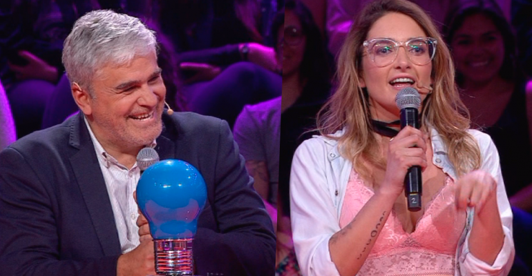 Nicolás Larraín y Camila Nash tuvieron un intenso versus en este juego de Pasapalabra