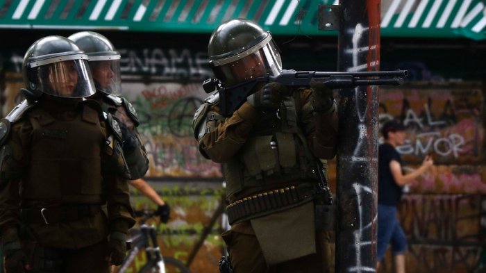 Corte de Apelaciones de Concepción ordena a Carabineros no disparar balines y limitar uso de gases lacrimógenos