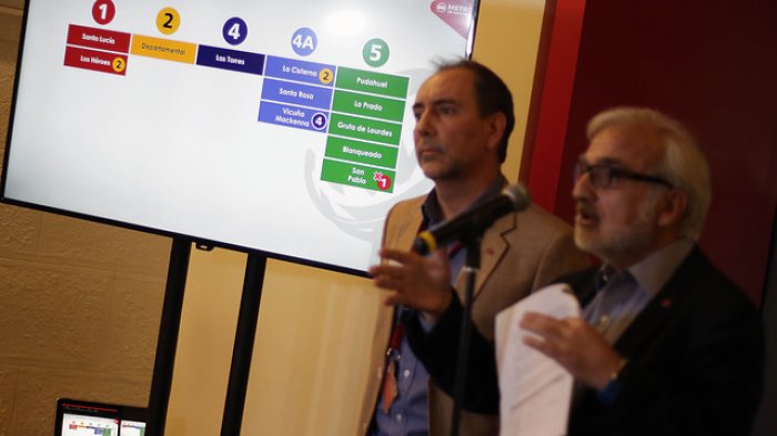 Este es el calendario de la apertura estimada de las estaciones del Metro de Santiago