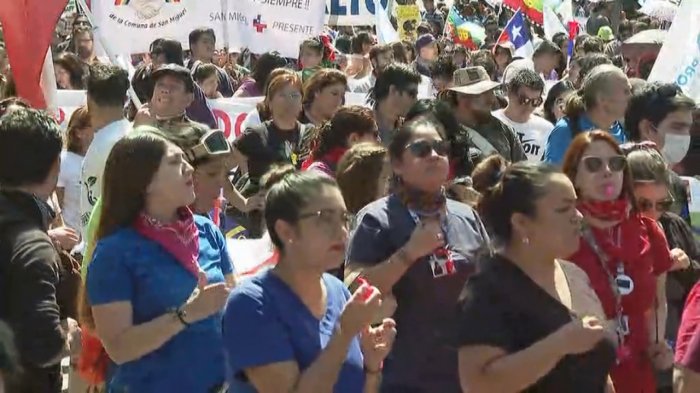 [Minuto a minuto] Manifestantes llegan a Plaza Italia en jornada de protestas en el país