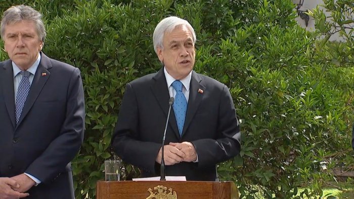 Piñera anuncia plan de reconstrucción por destrozos en manifestaciones y de reimpulso de la economía