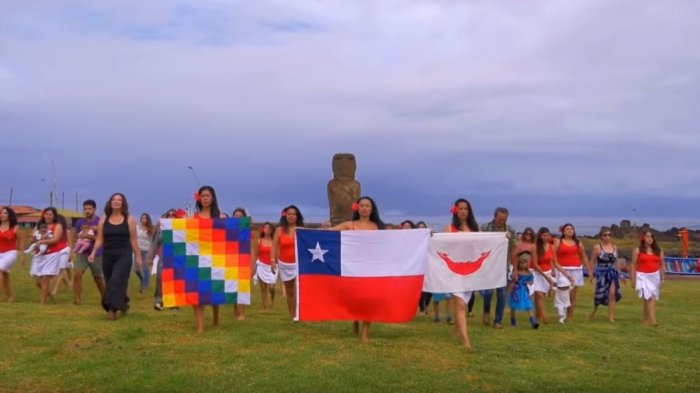Artistas lanzan nueva versión de “El derecho de vivir en paz” en Rapa Nui