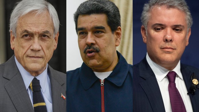 Piñera, Maduro y Duque: Los presidentes más impopulares de América Latina