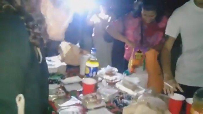 Navidad en Plaza Italia: Manifestantes celebraron noche buena en la zona cero