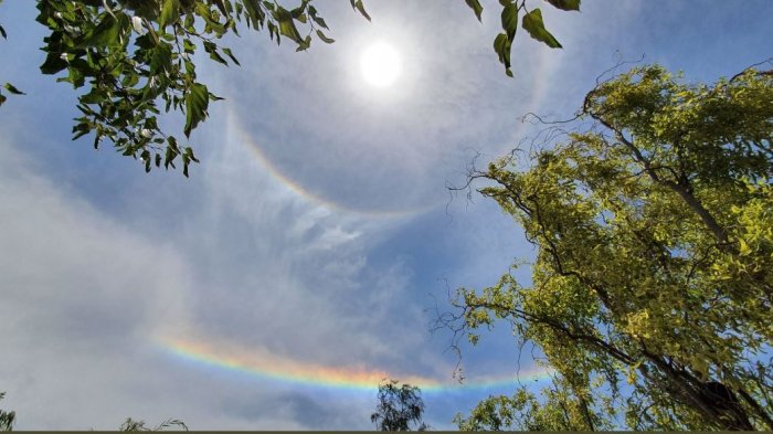 Usuarios en redes sociales reportan fenómeno meteorológico en los cielos del norte del país