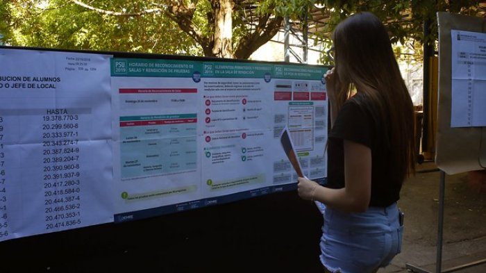 Este domingo se realiza el reconocimiento de salas para rendir la PSU