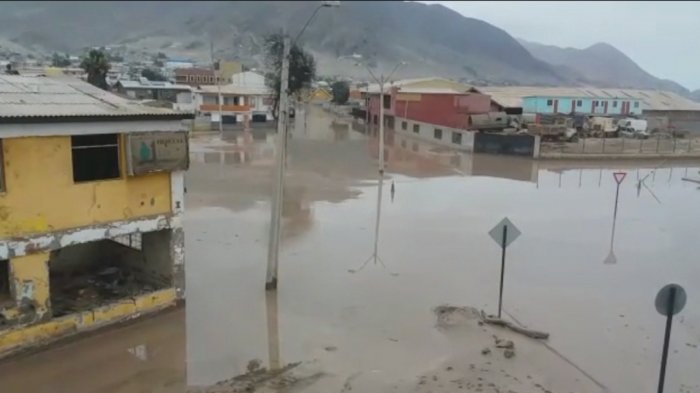 Decretaron estado de catástrofe para las 5 comunas que sufrieron con las intensas lluvias en Atacama