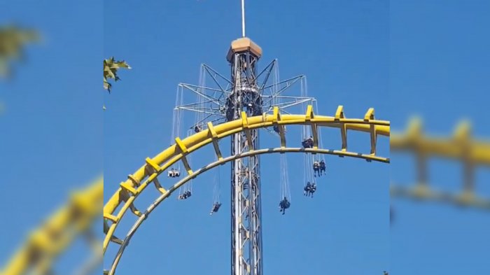 Asistentes a Fantasilandia estuvieron suspendidos a 80 metros de altura tras detención de juego