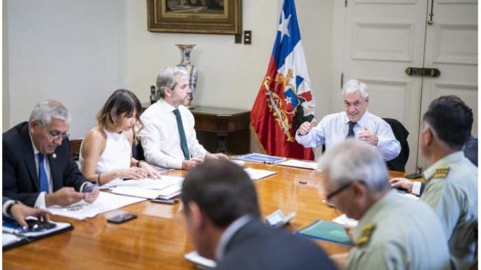 Piñera encabezó una serie de reuniones para coordinar temas de orden público y seguridad para marzo