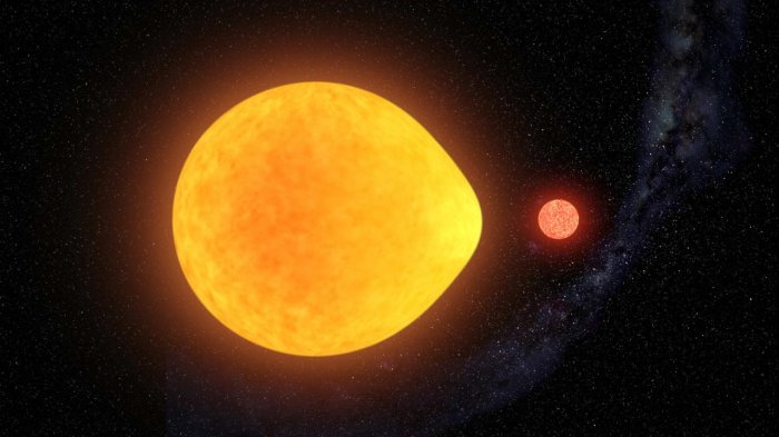 Captan por primera vez una estrella con forma de gota