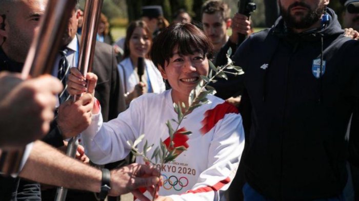 Antorcha de los Juegos Olímpicos Tokio 2020 fue encendida en ceremonia sin público