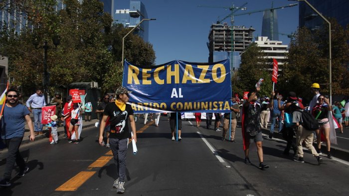 Tres detenidos tras jornada de manifestaciones por el Rechazo en San Bernardo