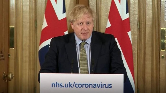 Primer ministro británico Boris Johnson anuncia que está contagiado de COVID-19