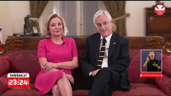 Presidente Sebastián Piñera agradeció la labor de Teletón en Chile