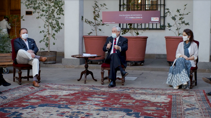 Presidente Piñera pone en marcha ley de créditos a pymes con garantías del Estado