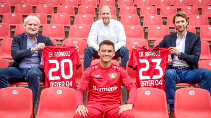 Bayer Leverkusen se adelantó al Bayern Munich y renovó a Charles Aránguiz hasta 2023