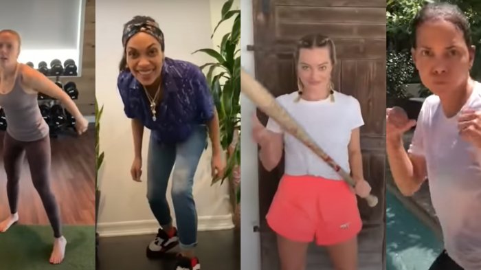 Actrices de Hollywood simulan pelea a distancia y se vuelven viral