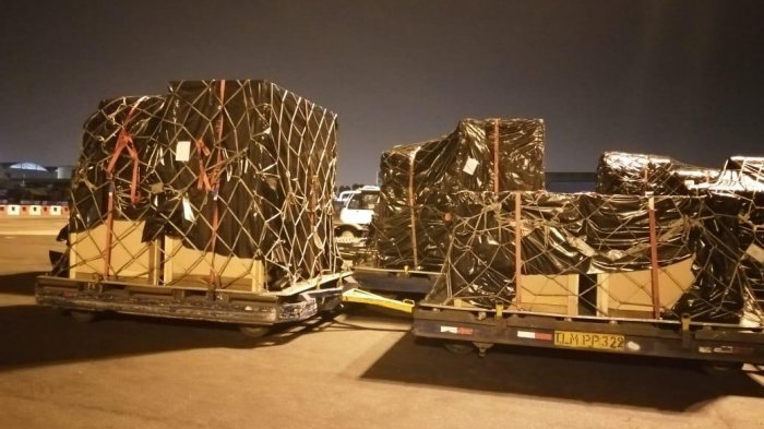 Primera sección del hospital modular por COVID-19 llegó a Chile